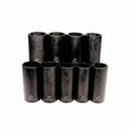 Keen 9 Piece 0.5 in. Drive 6 Point Metric Impact Socket Set KE2996219